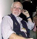 Chris Claremont at the 2008 Big Apple Convention in Manhattan. Photo by Nightscream.