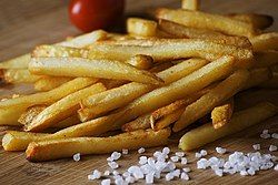 French fries seasoned with salt