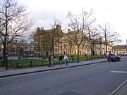 Norfolk Square, opposite the Town Hall