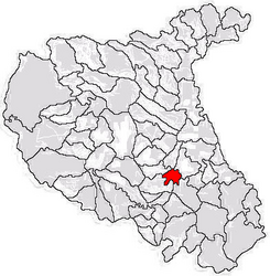 Location in Vrancea County