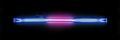 Purple glow of hydrogen in its plasma state