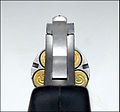 This picture illustrates the NAA .22 Magnum Black Widow revolver cylinder in the safety position.