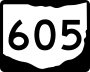 State Route 605 marker