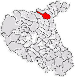 Location in Vrancea County