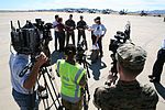 A press conference at RAAF Base Townsville in 2007