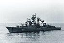 Sposobny underway in the Sea of Japan, early 1982