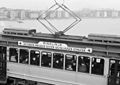 A tram on the bridge, 1940