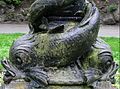 Cliffe Castle Museum, cast iron lamp post base.