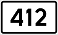 County Road 412 shield