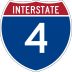 Interstate 4 marker