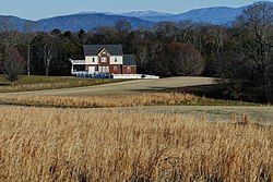 Kahite, with the Great Smoky Mountains and Cherokee National Forest in the distance