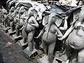 Ganesha clay idols under preparation