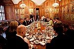 President Barack Obama attends an expanded bilateral meeting with German Chancellor Angela Merkel at Dresden Castle, June 5, 2009.