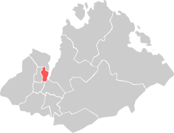 Location within Sandnes municipality