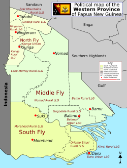 District map of Western Province