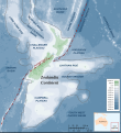 Image 8Topography of Zealandia, the submerged continent, and the two tectonic plates (from Geography of New Zealand)