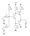 Schematic of one gate in a 74LS00