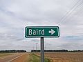 Sign to Baird