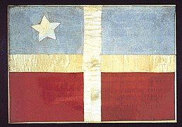 The original flag of Lares from the Lares Revolt of 1868.