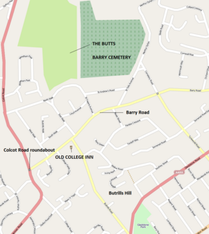 Map of Buttrills. Click three times to view clearly.