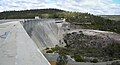 Canning Dam wall, from the top of the walkway