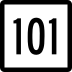 Route 101 marker