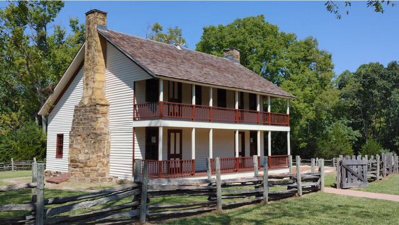 Elkhorn Tavern on the Telegraph Road and Butterfield Overland Mail Route