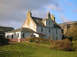 Giffordland Farmhouse with 'Crow steps' on the gable ends