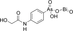 Structural formula of glycobiarsol