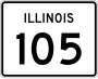 Illinois Route 105 marker