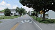 Looking north on Ohio State Route 72 in Reesville