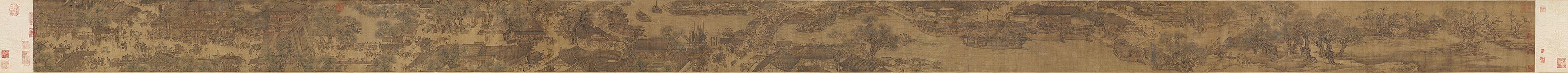 Along the River During the Qingming Festival, original, by Zhang Zeduan