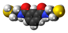 Space-filling model of the BDTH2 molecule