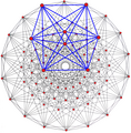 3{3}3{4}2, or , has 72 vertices, 216 3-edges, and 54 vertices, with one face highlighted blue.[27]