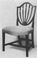 A Hepplewhite-style chair