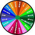 The round 1 layout with zł500 as top value. Super Premia allowed a player to choose three consonants.