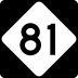 North Carolina Highway 81 marker