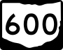 State Route 600 marker