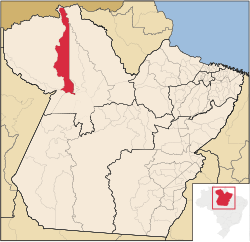 Location in the State of Pará