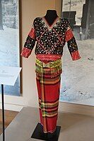 Filipino clothing exhibited at the Philippine Textiles Gallery