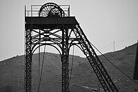 Detail of a castillete. Las Matildes Mine Interpretation Center.