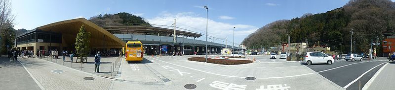 File:Takaosanguchi-Station-front-panorama-march20-2016.jpg