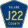 County Road J22 marker