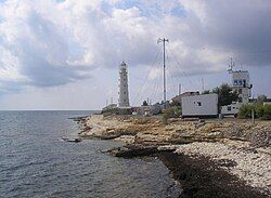 The lighthouse at Cape Tarkhankut