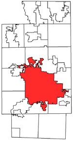 Location within Summit County, Ohio, USA