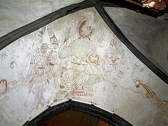 Fresco over apse arc Credit: Hideko Bondesen