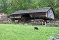 A cantilever barn in rural Tennessee