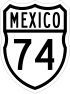 Federal Highway 74 shield