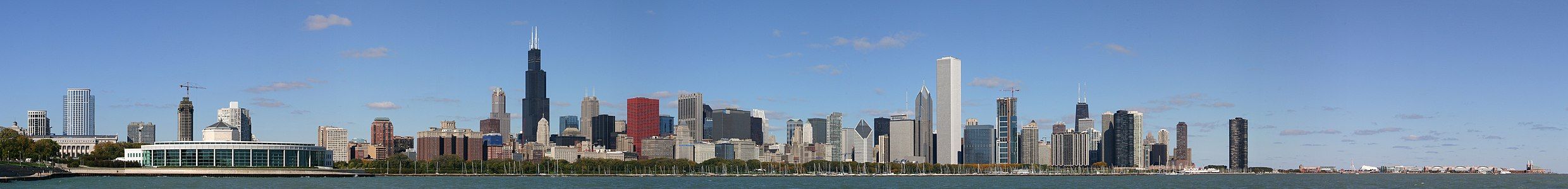 Chicago skyline from Adler Planetarium