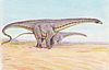 Restoration of two Diplodocus longus.